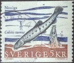 Stamps Sweden -  Scott#1869 , m4b intercambio 0,20 usd , 5 krona , 1991