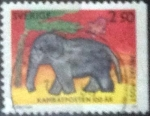 Stamps Sweden -  Scott#1952 , intercambio 0,25 usd , 2,50 krona , 1992