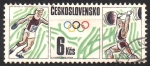 Stamps Czechoslovakia -  JUEGOS  OLÍMPICOS.  LANZAMIENTO  DE  DISCO  Y  LEVANTAMIENTO  DE  PESAS