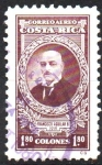 Stamps Costa Rica -  PRESIDENTE  FRANCISCO  AGUILAR  B.,  1919.