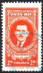 Stamps Costa Rica -  PRESIDENTE  TEODORO  PICADO  MICHALSKI,  1944.