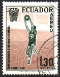Stamps Ecuador -  TORNEO  DE  CAMPEONES  SUDAMERICANOS  EN  QUITO  1958