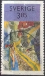 Stamps Sweden -  Scott#2176 , intercambio 0,40 usd , 3,85 krona  , 1996