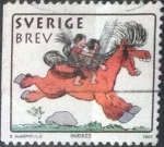 Sellos de Europa - Suecia -  Scott#2428a , intercambio 1,00 usd , brev. , 2002