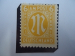 Stamps Germany -  Ocupación Aliada, 1945/49-Zona Americana y Británica - Bizonal- Letra 