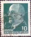 Stamps Germany -  Scott#583 , intercambo 0,20 usd. , 10 pf. , 1961