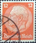 Stamps Germany -  Scott#393 , intercambio 0,35 usd. , 12 cents. , 1932
