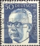 Stamps Germany -  Scott#1033 , intercambio 0,20 usd. , 50 cents. , 1971