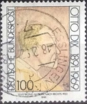 Stamps Germany -  Scott#1693 , intercambio 0,30 usd. , 100 cents. , 1991