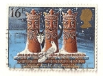 Stamps United Kingdom -  Navidad 1983. Adornos navideños, los tres reyes magos.