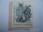 Stamps Austria -  125 Años de la Filarmonica de Viena - Violín, Laurel
