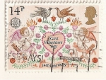 Stamps United Kingdom -  Dia de San Valentin.
