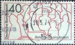 Stamps Germany -  Scott#1133 , intercambio 0,20 usd. , 40 cents. , 1974
