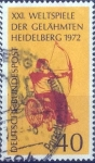 Stamps Germany -  Scott#1092 , intercambio 0,20 usd. , 40 cents. , 1972