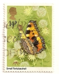 Stamps United Kingdom -  Mariposas. Small Tortoiseshell.