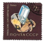 Stamps Russia -  minerales