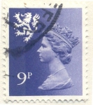 Stamps United Kingdom -  queen Elizabeth II