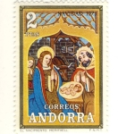Stamps : Europe : Andorra :  El nacimiento Meritxell