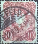 Sellos del Mundo : Europe : Germany : Scott#39 , intercambio 0,75 usd. , 10 cents. , 1880