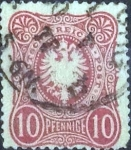 Stamps Germany -  Scott#31 , intercambio 0,85 usd. , 10 cents. , 1875