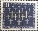 Stamps Germany -  Scott#999 , intercambio 0,20  usd. , 10 cents. , 1969