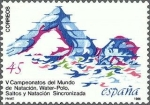 Stamps : Europe : Spain :  2852 - Deportes - V Campeonato del Mundo de Natación, Waterpolo, Saltos y Natación sincronizada