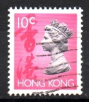 Stamps Hong Kong -  REINA  ELIZABETH  II