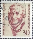 Stamps Germany -  Scott#1013 , intercambio 0,20 usd. , 30 cents. , 1969