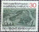 Stamps Germany -  Scott#1017 , intercambio 0,20 usd. , 30 cents. , 1970