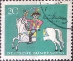 Stamps Germany -  Scott#1020 , intercambio 0,20 usd. , 20 cents. , 1970