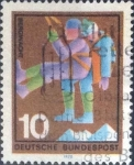 Stamps Germany -  Scott#1023 , intercambio 0,20 usd. , 10 cents. , 1970