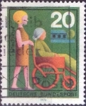 Stamps Germany -  Scott#1024 , intercambio 0,20 usd. , 20 cents. , 1970
