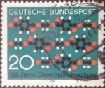 Stamps Germany -  Scott#1054 , intercambio 0,20 usd. , 20 cents. , 1971