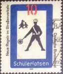 Stamps Germany -  Scott#1055 , intercambio 0,20 usd. , 10 cents. , 1971