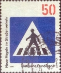 Stamps Germany -  Scott#1058 , intercambio 0,35 usd. , 50 cents. , 1971
