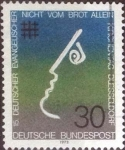 Stamps Germany -  Scott#1118 , intercambio 0,20 usd. , 30 cents. , 1973