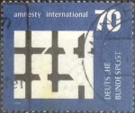 Stamps Germany -  Scott#1150 , intercambio 0,35 usd. , 70 cents. , 1974