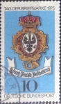 Stamps Germany -  Scott#1202 , m4b intercambio 0,20 usd. , 10 cents. , 1976