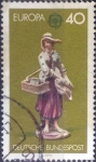 Stamps Germany -  Scott#1211 , m4b intercambio 0,20 usd. , 40 cents. , 1976