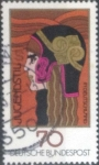Stamps Germany -  Scott#1243b , intercambio 0,50 usd. , 70 cents. , 1977