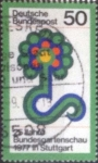 Stamps Germany -  Scott#1245 , intercambio 0,20 usd. , 50 cents. , 1977