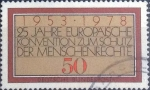 Stamps Germany -  Scott#1280 , intercambio 0,20 usd. , 50 cents. , 1978