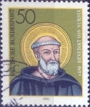 Stamps Germany -  Scott#1334 , m4b intercambio 0,20 usd. , 50 cents. , 1980