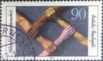 Stamps Germany -  Scott#1356 , intercambio 0,40 usd. , 90 cents. , 1981