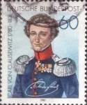 Stamps Germany -  Scott#1364 , intercambio 0,20 usd. , 60 cents. , 1981
