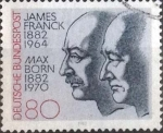 Stamps Germany -  Scott#1381 , intercambio 0,20 usd. , 80 cents. , 1982