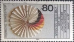 Stamps Germany -  Scott#1402 , intercambio 0,30 usd. , 80 cents. , 1983