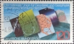 Stamps Germany -  Scott#1404 , intercambio 0,35 usd. , 120 cents. , 1983