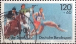 Stamps Germany -  Scott#B610 , intercambio 1,50 usd. , 120+60 cents. , 1983