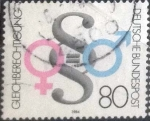 Stamps Germany -  Scott#1430 , intercambio 0,30 usd. , 80 cents. , 1984